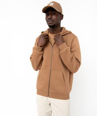 Sweat zippé à capuche homme vue1 - GEMO 4G HOMME - GEMO