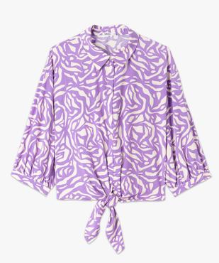 Chemise manches 3/4 fluide à nouer femme vue4 - GEMO(FEMME PAP) - GEMO