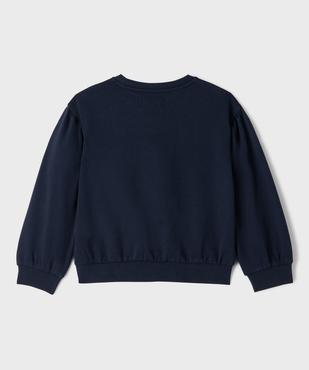 Sweat ample avec détails froncés fille vue3 - GEMO 4G FILLE - GEMO