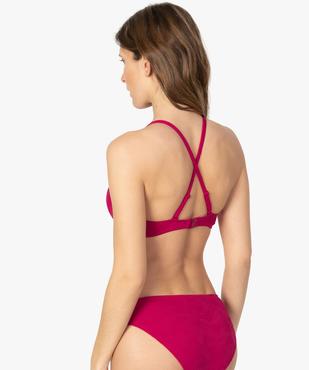 Haut de maillot de bain femme à armatures bretelles multipositions vue2 - GEMO (PLAGE) - GEMO