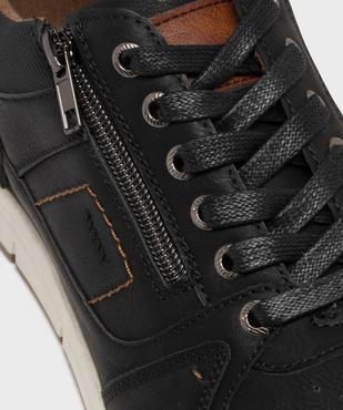 Baskets de ville à lacets et zip homme vue6 - URBAN STEPS - GEMO