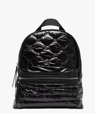 Sac à dos femme petit format au matelassage brillant vue1 - GEMO (ACCESS) - GEMO