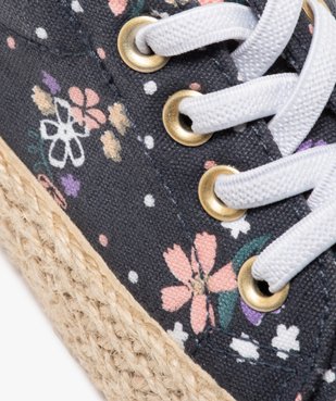 Tennis bébé fille en toile et semelle en cordelette vue6 - GEMO 4G BEBE - GEMO