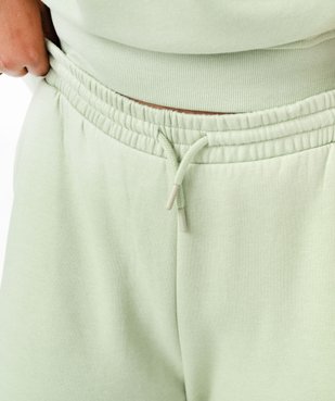 Pantalon de jogging en molleton doux femme grande taille vue2 - GEMO (G TAILLE) - GEMO