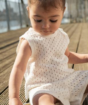 Débardeur ajouré façon crochet bébé fille vue5 - GEMO(BEBE DEBT) - GEMO