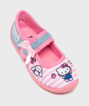 Chaussons forme ballerine fermeture scratch fille - Hello Kitty vue5 - HELLO KITTY - GEMO