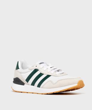 Baskets en cuir et mesh Run 60s 4.0 homme - Adidas vue2 - ADIDAS - GEMO