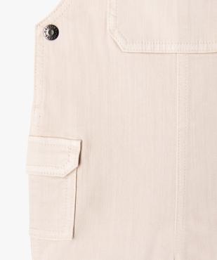 Salopette courte en coton extensible bébé vue2 - GEMO(BEBE DEBT) - GEMO