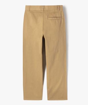 Pantalon chino coupe regular garçon vue4 - GEMO (JUNIOR) - GEMO