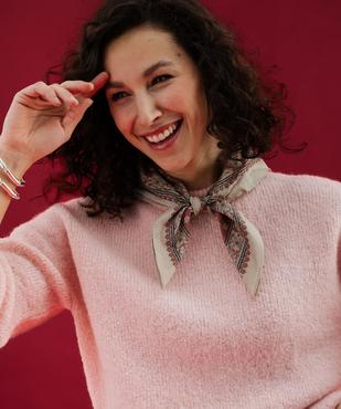 Pull en maille douillette coupe loose femme vue3 - GEMO(FEMME PAP) - GEMO