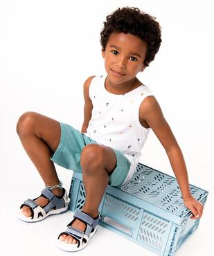 Débardeur garçon à motifs bicolores vue5 - GEMO (ENFANT) - GEMO