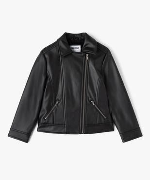 Blouson zippé look rock à doublure peluche vue2 - GEMO (ENFANT) - GEMO