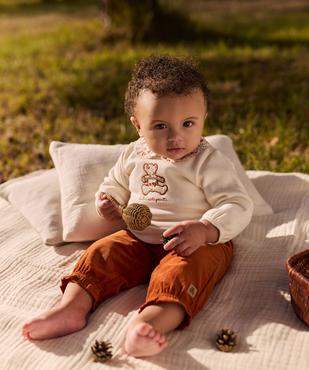 Ensemble 2 pièces sweat col Claudine + pantalon en velours bébé fille - LuluCastagnette vue6 - LULUCASTAGNETTE - GEMO