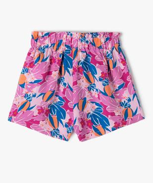 Short bébé fille imprimé à taille élastique vue3 - GEMO 4G BEBE - GEMO