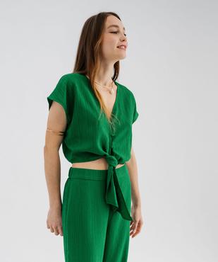 Blouse sans manches loose à nouer femme vue6 - GEMO(FEMME PAP) - GEMO