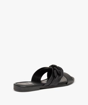 Mules femme à talon plat avec maillons de chaîne mats vue4 - GEMO (CASUAL) - GEMO