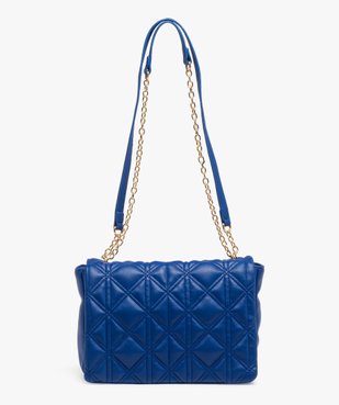Sac besace à rabat matelassé et anse en chaîne femme vue1 - GEMO (ACCESS) - GEMO