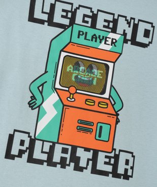 Tee-shirt à manches longues avec motif jeu vidéo garçon vue3 - GEMO 4G GARCON - GEMO