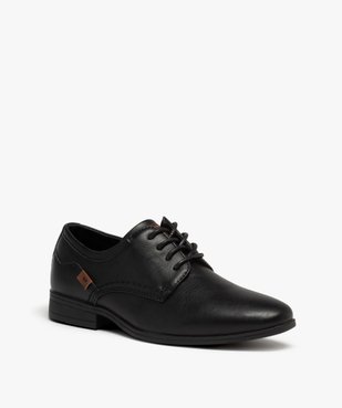 Derbies garçon unis style classique à lacets vue2 - GEMO (ENFANT) - GEMO