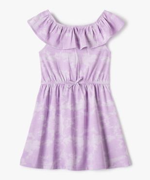 Robe fille tie-and-dye avec col volanté vue1 - GEMO (ENFANT) - GEMO
