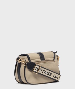 Sac besace en toile avec 2 bandoulière amovibles femme - LuluCastagnette vue2 - LULU CASTAGNETT - GEMO