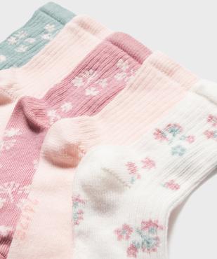 Chaussettes assorties à motifs fille (lot de 5) vue2 - GEMO 4G BEBE - GEMO