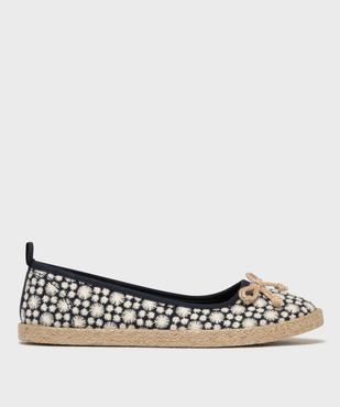Ballerines en toile avec semelle de corde femme - Follow Me vue1 - FOLLOW ME - GEMO