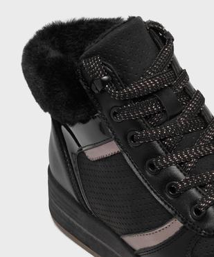 Boots confort avec talon compensé et doublure chaude femme vue6 - HOBIZ - GEMO