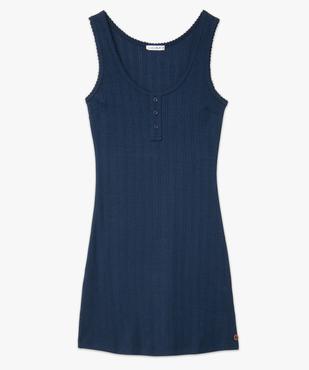 Chemise de nuit femme sans manches - LuluCastagnette vue4 - LULUCASTAGNETTE - GEMO