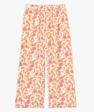 Pantalon de pyjama imprimé fendu sur les côtés femme vue4 - GEMO 4G FEMME - GEMO