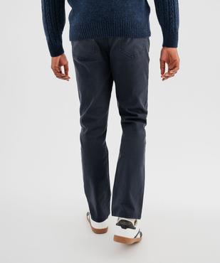 Jean straight en coton stretch à la couleur unique homme vue3 - GEMO 4G HOMME - GEMO