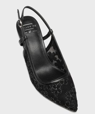 Escarpins slingback dentelle femme - FOLLOW ME vue5 - FOLLOW ME - GEMO