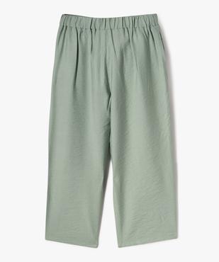 Pantalon fluide coupe large avec taille élastique fille vue3 - GEMO 4G FILLE - GEMO
