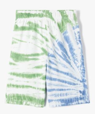 Bermuda en maille avec ceinture élastique garçon vue3 - GEMO (JUNIOR) - GEMO