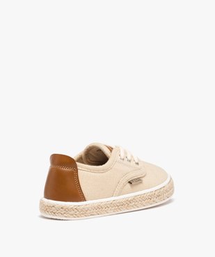 Baskets garçon en toile avec semelle en corde tressée vue4 - GEMO (ENFANT) - GEMO