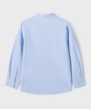 Chemise manches longues en chambray uni garçon vue6 - GEMO (ENFANT) - GEMO