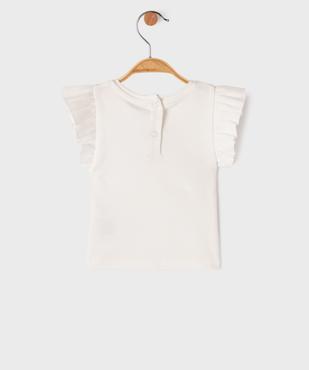 Tee-shirt sans manches avec volants sur les épaules bébé fille vue3 - GEMO 4G BEBE - GEMO