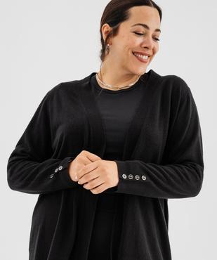 Gilet long porté ouvert femme grande taille vue11 - GEMO (G TAILLE) - GEMO
