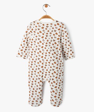 Pyjama ouverture devant zippée motif Minnie bébé - Disney vue4 - DISNEY BABY - GEMO