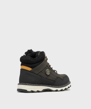 Boots doublés sherpa à lacets élastiques style montagne garçon - Gepy vue10 - FRIENDLY GEPY - GEMO