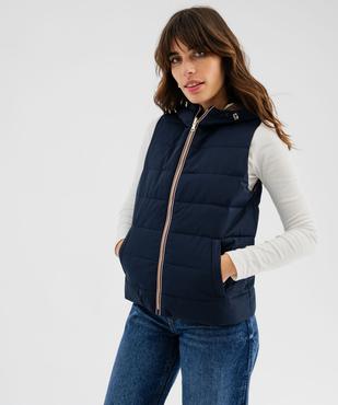 Doudoune sans manches réversible à capuche femme vue6 - GEMO 4G FEMME - GEMO