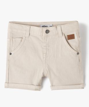 Short bébé garçon en toile de coton vue1 - GEMO(BEBE DEBT) - GEMO