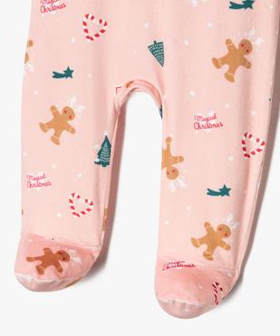 Pyjama de Noël en velours doux imprimé bébé vue2 - GEMO(BB COUCHE) - GEMO