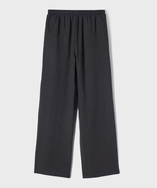 Pantalon large fluide avec taille ajustable fille vue5 - GEMO (JUNIOR) - GEMO