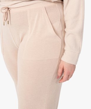 Pantalon d’intérieur femme grande taille en maille fine vue2 - GEMO(HOMWR FEM) - GEMO