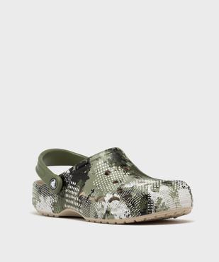 Sabots souples dessus perforé à motif camouflage homme - Crocs vue2 - CROCS - GEMO