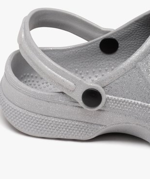 Sabots souples femme unis à paillettes avec bride mobile vue6 - GEMO (PLAGE) - GEMO