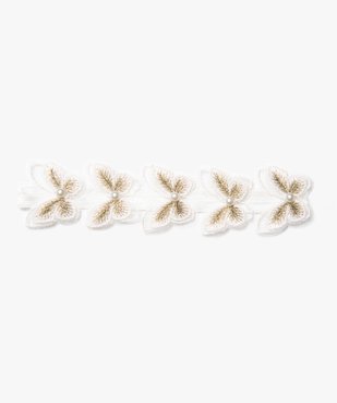 Bandeau cheveux fille avec papillons brodés et perles vue1 - GEMO (ACCESS) - GEMO