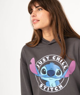 Sweat à capuche avec motif Stitch et bas chemise femme - Disney vue2 - LILO & STITCH - GEMO