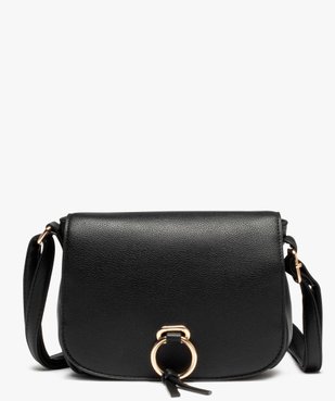 Sac besace avec anneau métallique sur le rabat femme vue1 - GEMO (ACCESS) - GEMO